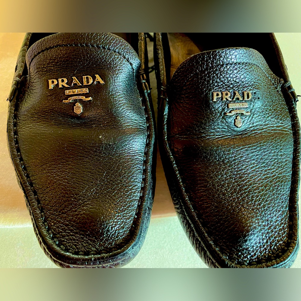Prada Pebbled Leather Shoe - Picture 2 of 12